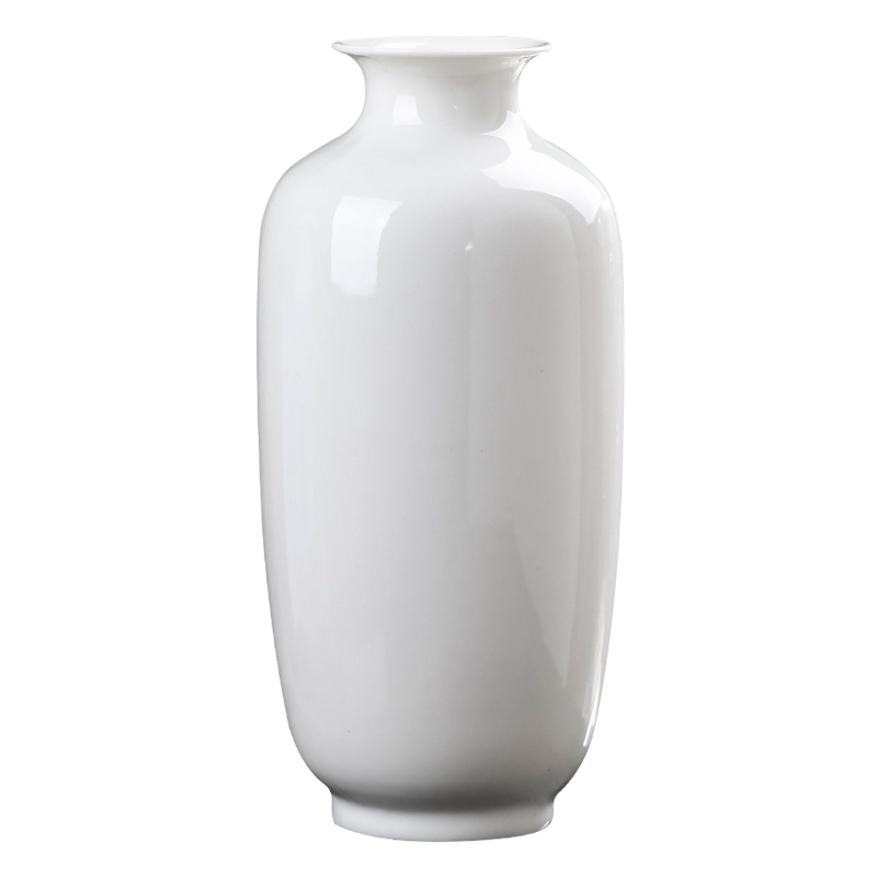 Jingdezhen ceramics white floret bottle place flower arranging contracted sitting room tea zen take home decoration