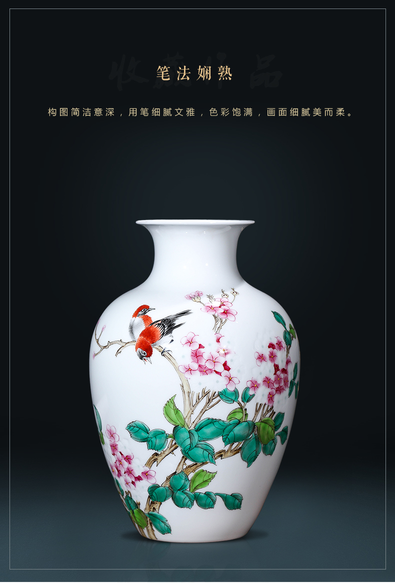 The Master of jingdezhen ceramics hand - made MeiKaiWuFu vases, flower arranging furnishing articles of Chinese wine home decoration