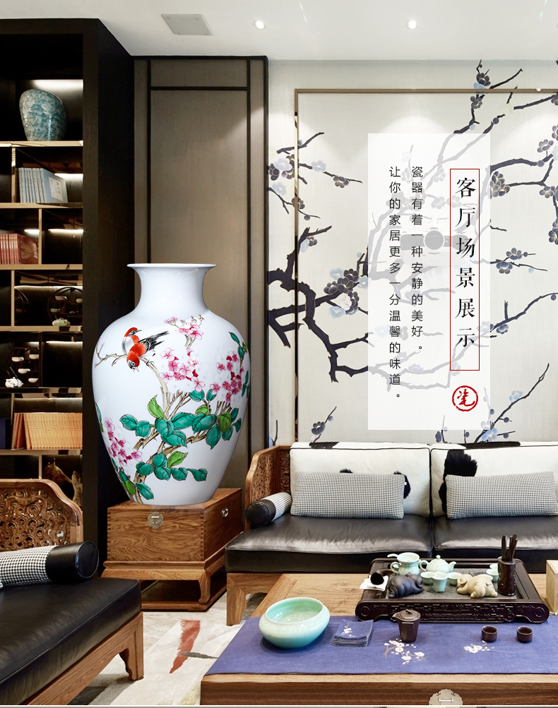 The Master of jingdezhen ceramics hand - made MeiKaiWuFu vases, flower arranging furnishing articles of Chinese wine home decoration