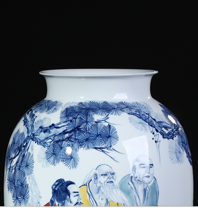 The Master of jingdezhen ceramics hand - made vases, flower arranging large Chinese style household adornment ornament gift porcelain sitting room