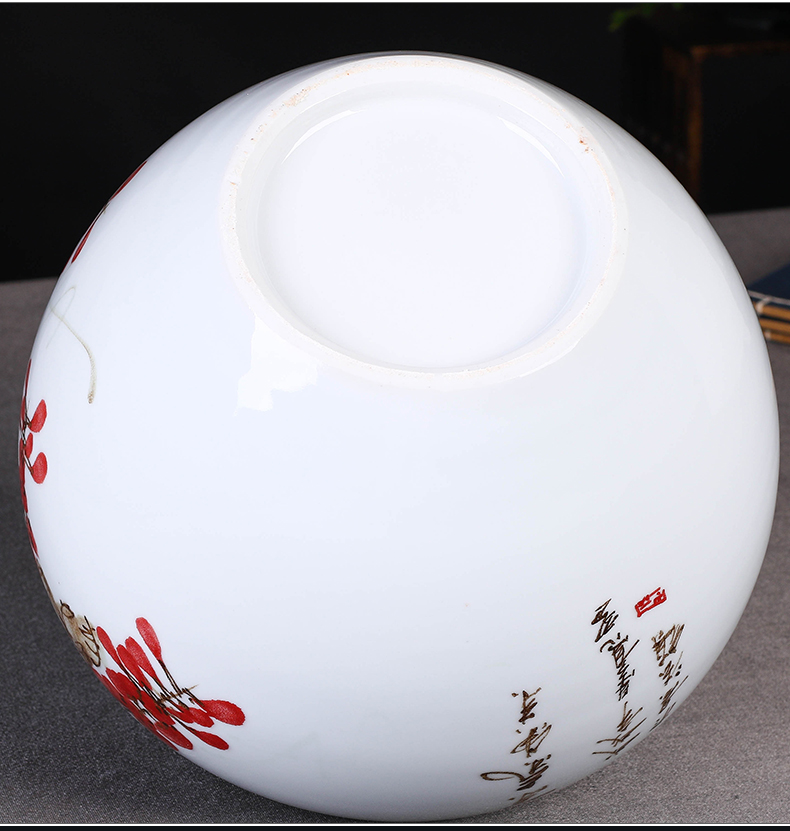 The Master of jingdezhen ceramics hand - made sabingga sukdun dergici jimbi vases, flower arrangement of Chinese style living room porch ark adornment furnishing articles