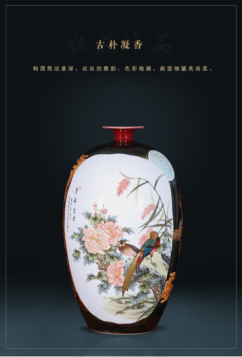 Jingdezhen ceramics manual creative variable of large vases, Chinese style living room home furnishing articles gifts