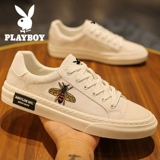 Playboy, весенние кроссовки, мужская дышащая трендовая универсальная белая обувь для отдыха, из натуральной кожи