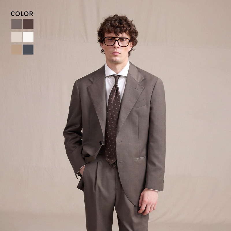 [Australian Wool and Linen Lining Craftsmanship] Cultum Italian Retro Suit Set for Men, Casual Business Suit