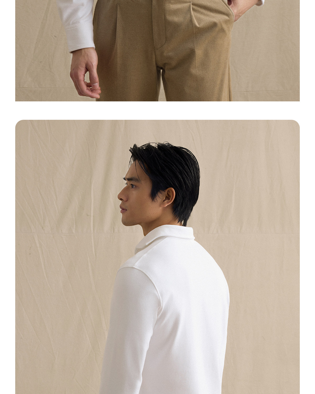 CULTUM Windsor Collar Long-Sleeve Polo