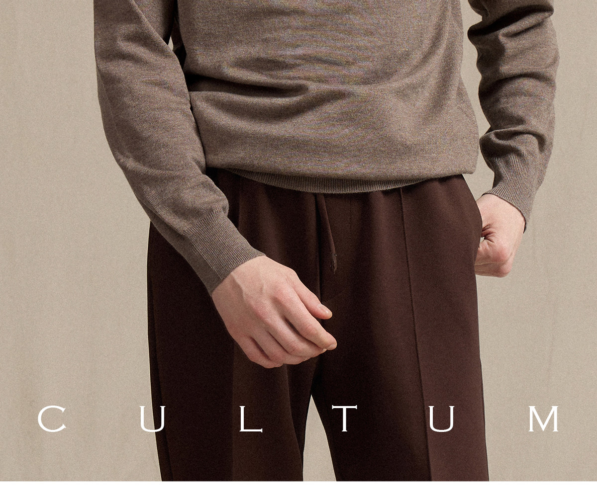CULTUM High-Neck Wool-Blend Pullover