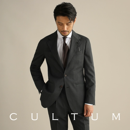 [Высококачественная двухниточная шерсть] CULTUM Naples итальянский костюм мужской деловой свадебный костюм жениха
