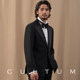 CULTUM banquet dress suit men's wedding host annual meeting groom non-ironing satin lapel lapel exquisite suit tide