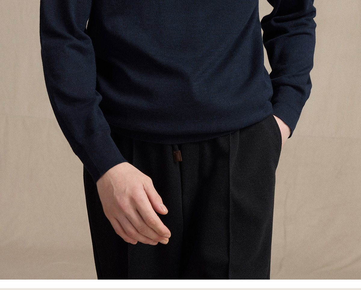 CULTUM High-Neck Wool-Blend Pullover