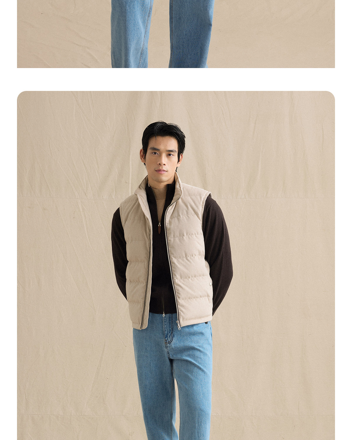 CULTUM Cotton-Cashmere Double-Zip Knit Cardigan