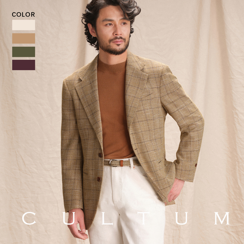 【Vintage Lattice Pattern, Comfortable and Breathable】Cultum Italian-Style Spring and Summer Casual Business Suit Jacket for Men 【Vintage Lattice Pattern, Comfortable and Breathable】Cultum Italian-Style Spring and Summer Casual Business Suit Jacket for Men