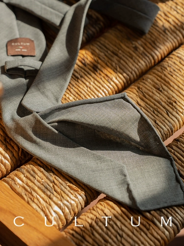 Мужской классический шерстяной галстук ручной работы, модная рубашка, Италия