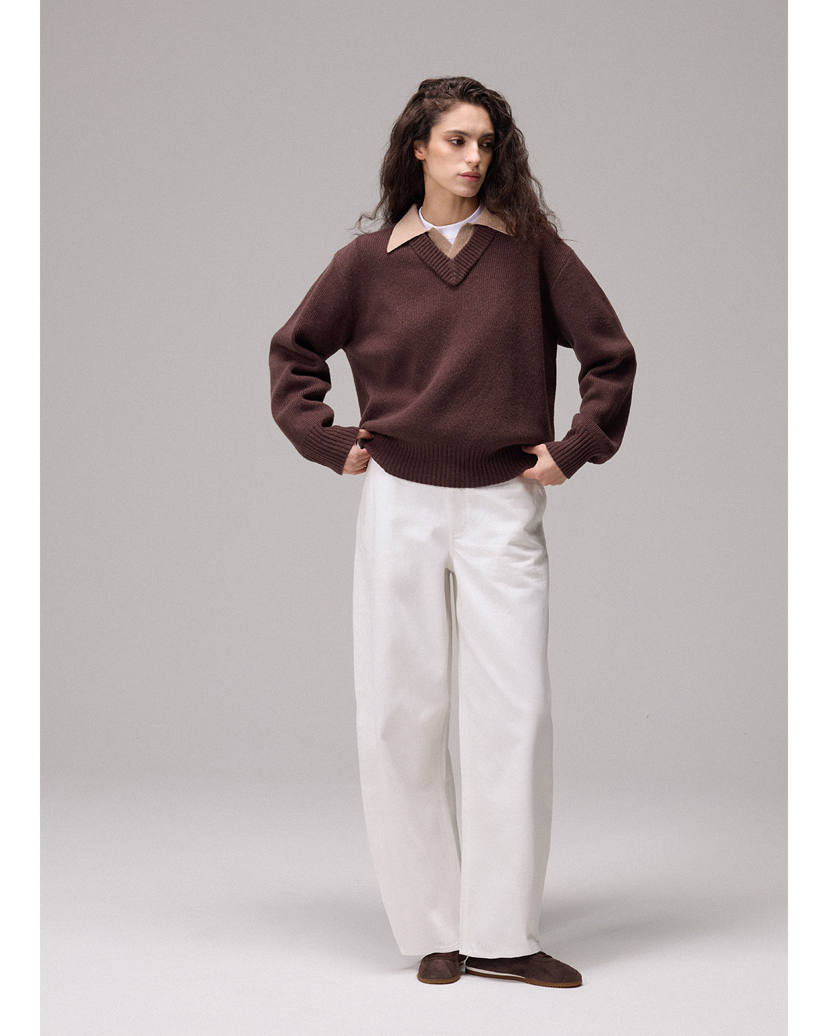 CULTUM Denim Wide-Leg Trousers