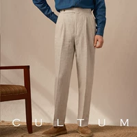 Рисовые серые брюки