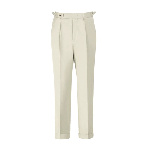 CULTUM Складывание рот брюки легко позаботиться о горячем хлопке, ни брюки с высокой талией.