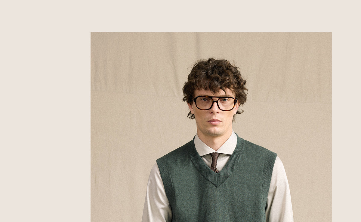 CULTUM V-Neck Knit Sweater Vest