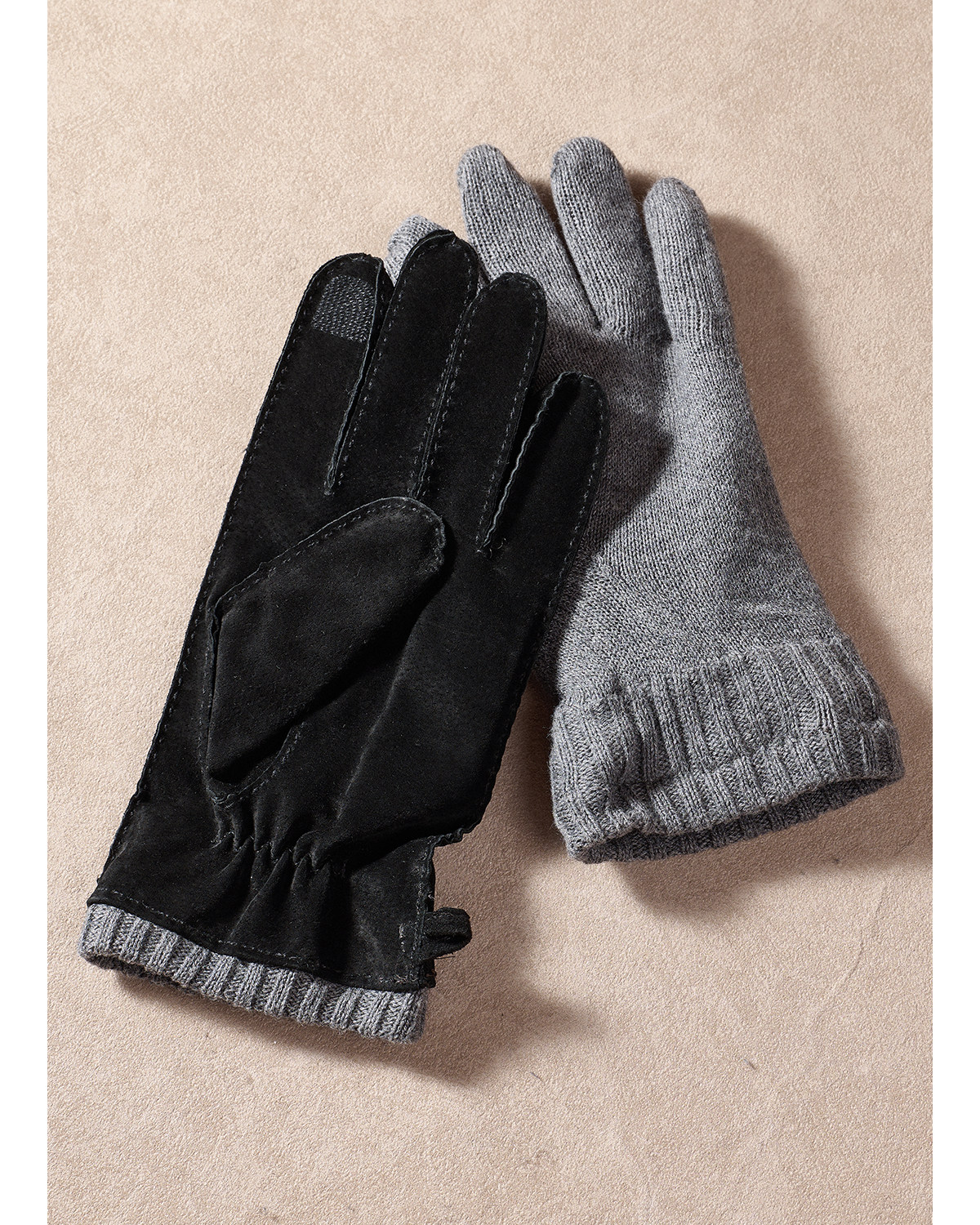 CULTUM Beaded Edge Leather Fingerless Gloves