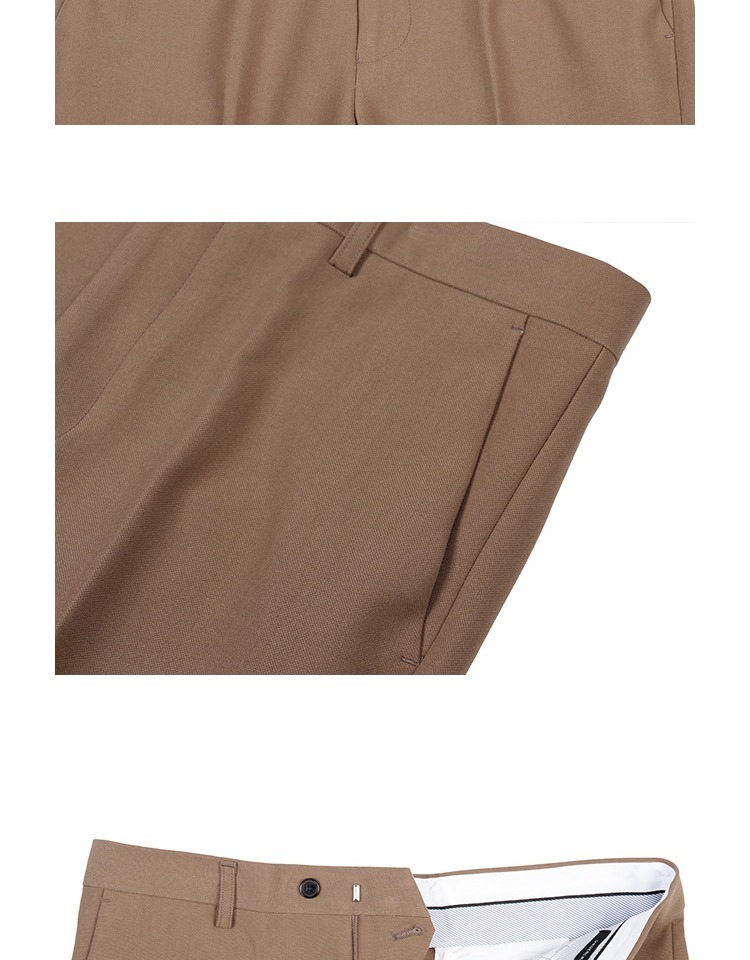 Quý ông Slim Suit Suit Business Business Straight Dress Men Stretch Mùa thu và mùa đông Kéo quần Suit Quần Hàn Quốc - Suit phù hợp quan tay nam