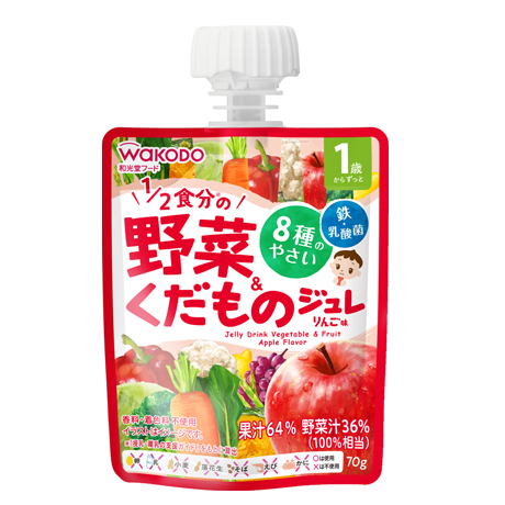 Japan & Light Church Baby Children Love Jelly Juice Suction 1-year-old ultra-crushed unblocked throat iron lactic acid bacteria whole box