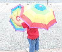 Can carry childrens hat umbrella direct selling umbrella cap fishing umbrella cap black elastic adjustable childrens umbrella pocket umbrella