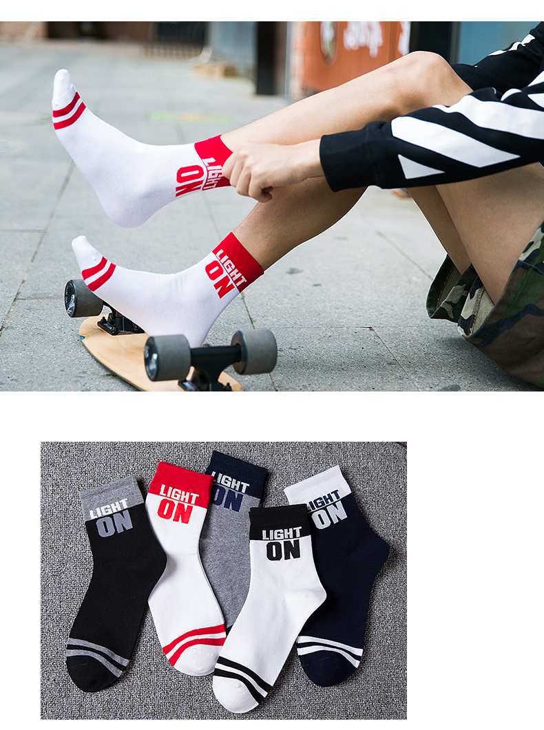 Vớ cotton nam vớ vớ mùa đông khử mùi mùa đông và mùa đông quần thể thao thấm mồ hôi tất nhún
