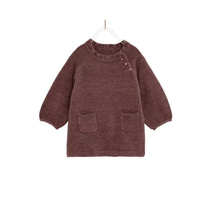 Z Family Autumn Winter New Female Baby Soft Pure Cotton Slim Wool Knit Minima Generous Knit Dress