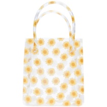 Z Home New Transparent Chrysanthemum Handbag Girls Fields Garden Wind Small Clear New Hands Carry Bag Fashion White Tower Shopping Bags