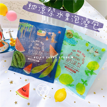 Shuang Fast Japan Charley natulet cool Watermelon Silk Melon Lemon Mint Cool bath Bath Salt in bath Bath Salt