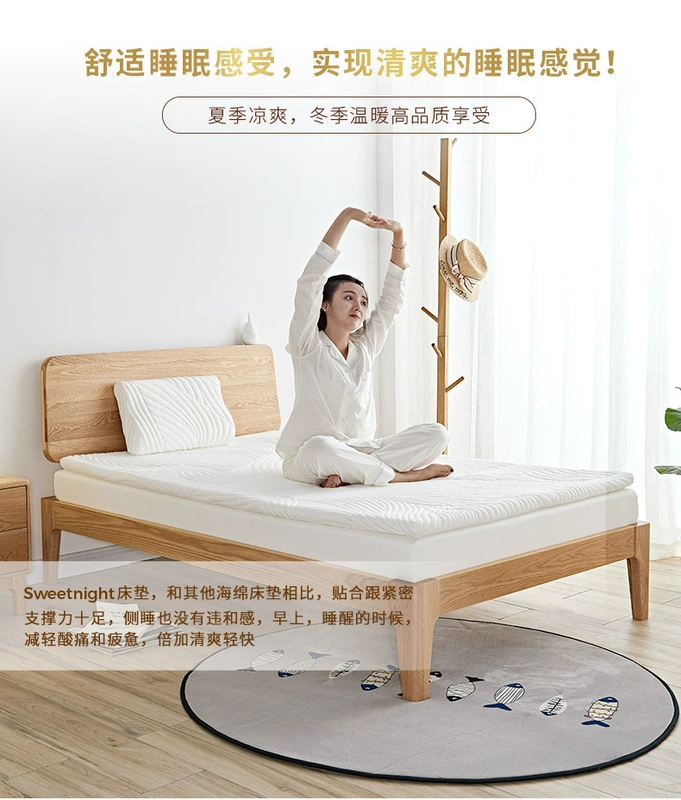 SW chiếu tatami nệm ký túc xá sinh viên gel nhớ bông có thể gập lại nệm trẻ em thảm cao su mỏng tùy chỉnh