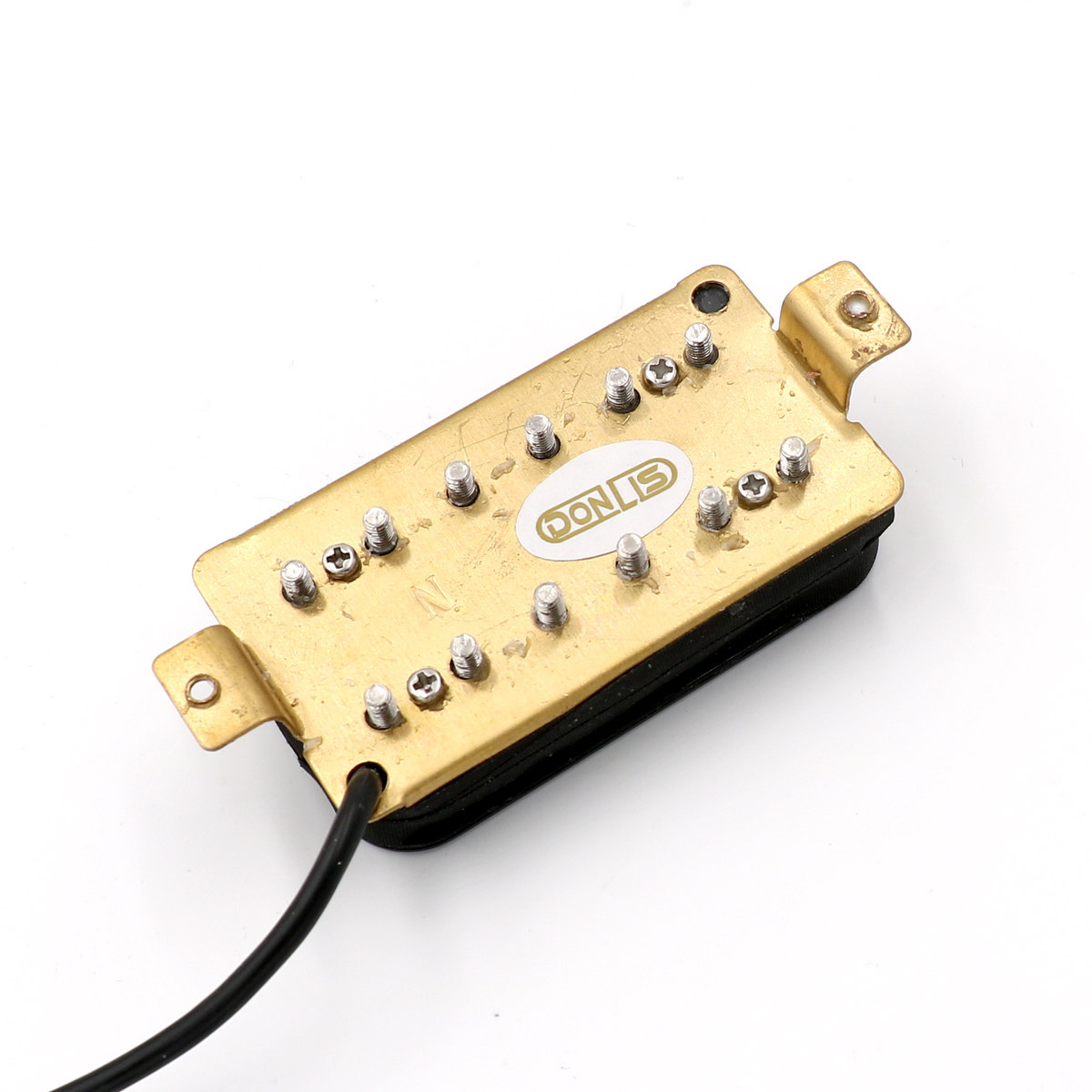 Звукосниматель 包邮东礼电吉他双线圈拾音器陶瓷磁铁大功率双轨多重音色黑白黄色 Donlis