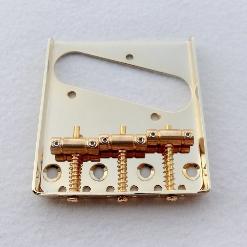 Tele fixed 3 brass string code retro gold dual - use string plate set of Dongli Electric Guitar Bridge