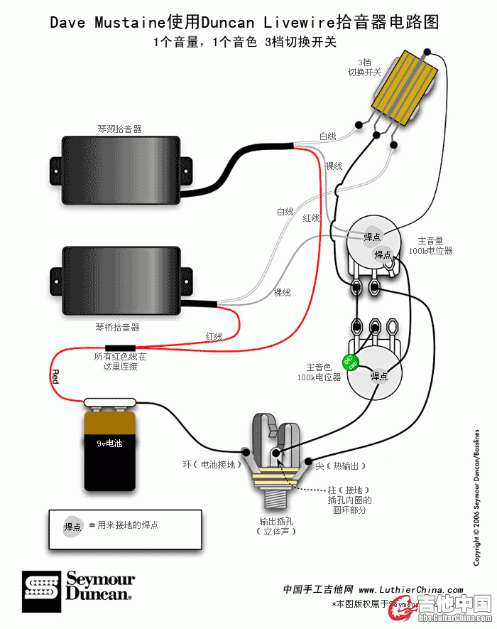Звукосниматель 东礼全封闭主动式电吉他双拾音器树脂密封陶瓷5备放大套装带电池 DONLIS
