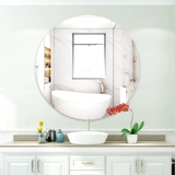 Круглая зеркальная наклейка на стенах сама -адгезия, настенная настенная туалетная туалетная туалет туалет туалет, туалетная туалетная туалет, висеть в туалетном стеклянном зеркале