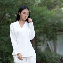 Ciyuan original Chinese style tea dress Female Zen art Hanfu lay meditation dress womens yoga suit YD081