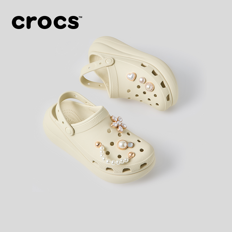 Crocs Crocs Puff Crocs, Танцзиньцзы тот же стиль Толстая подошва EVA повседневная обувь унисекс