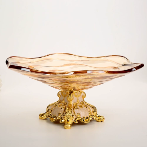 Креативная современная американская хрустальная стеклянная пластинка домашняя гостиная кофейная стола