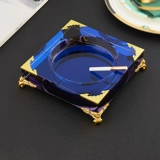 Креативная трендовая стеклянная большая пепельница для офиса, европейский стиль, делается под заказ