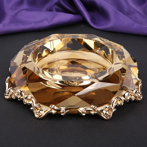 Креативная трендовая стеклянная большая пепельница для офиса, европейский стиль, делается под заказ