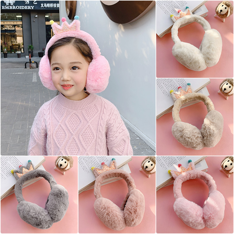 Children's earmuffs winter warm boys girls ear covers boys girls cute cartoon ear protectors baby ear warmer ear packs