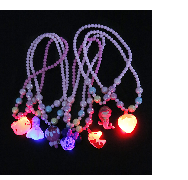 Vòng đeo tay dạ quang trẻ em Hàn Quốc thiết lập vòng cổ bé gái đồ cột tóc scrunchies
