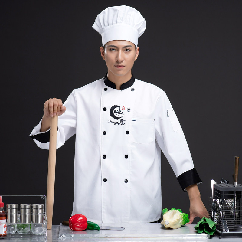 Catering Hotel Chefs Serving Long Sleeves Hotel Baking Shop West Dining Room Kitchen Chefs Waitress Spring Summer Clothing