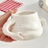 SH HAND -PAINTED CREATION CERAMICS MARK CUP DESIGNER PAN PAN MOLLY CUP MOK