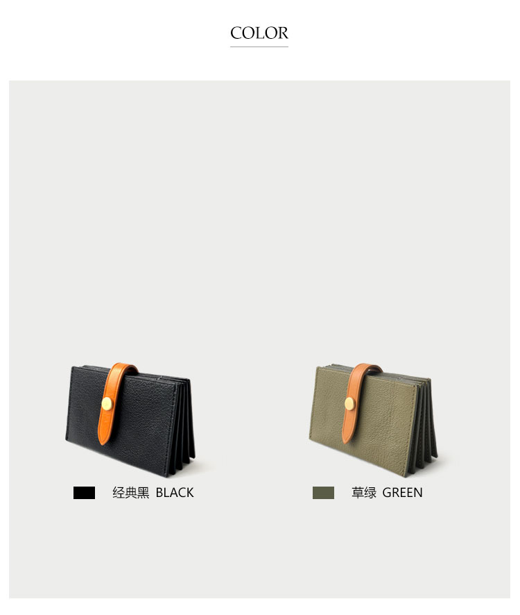 FD top lớp da dê đa thẻ gói thẻ nữ đoạn ngắn đơn giản gói thẻ mini của phụ nữ accordion thẻ căng gói ví đựng card