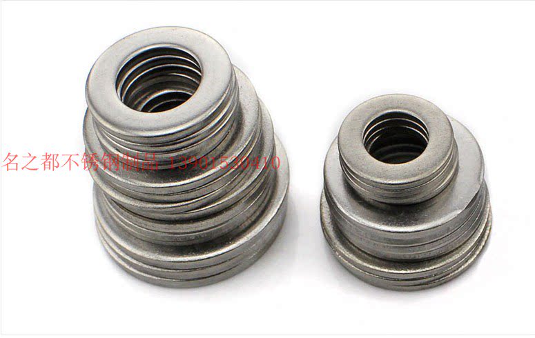 304 stainless steel flat gasket flat gasket metal screw pad GB97 round pad M3M4M5M6M8M10M12-M42