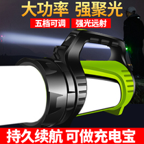 LED flashlight charging strong light super bright portable lamp multifunctional household outdoor site hernia probe lighting miners lamp