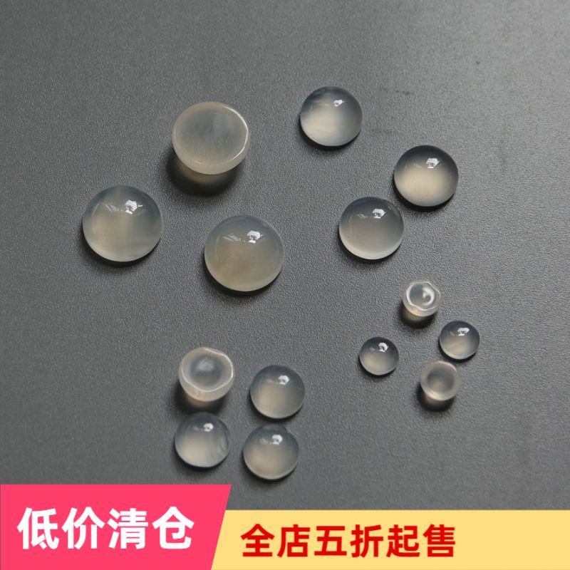 DIY jewelry accessories handmade ancient style hairpin step material gem white agate ring face