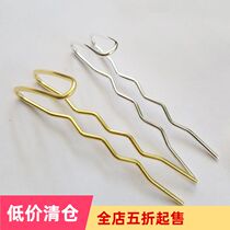 diy handmade material ancient style step shake hairpin jewelry accessories hairpin hair comb double-strand curved type