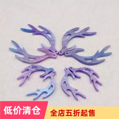 DIY jewelry accessories Handmade ancient style headwear hair hairpin material acetic acid phantom dragon horn 167
