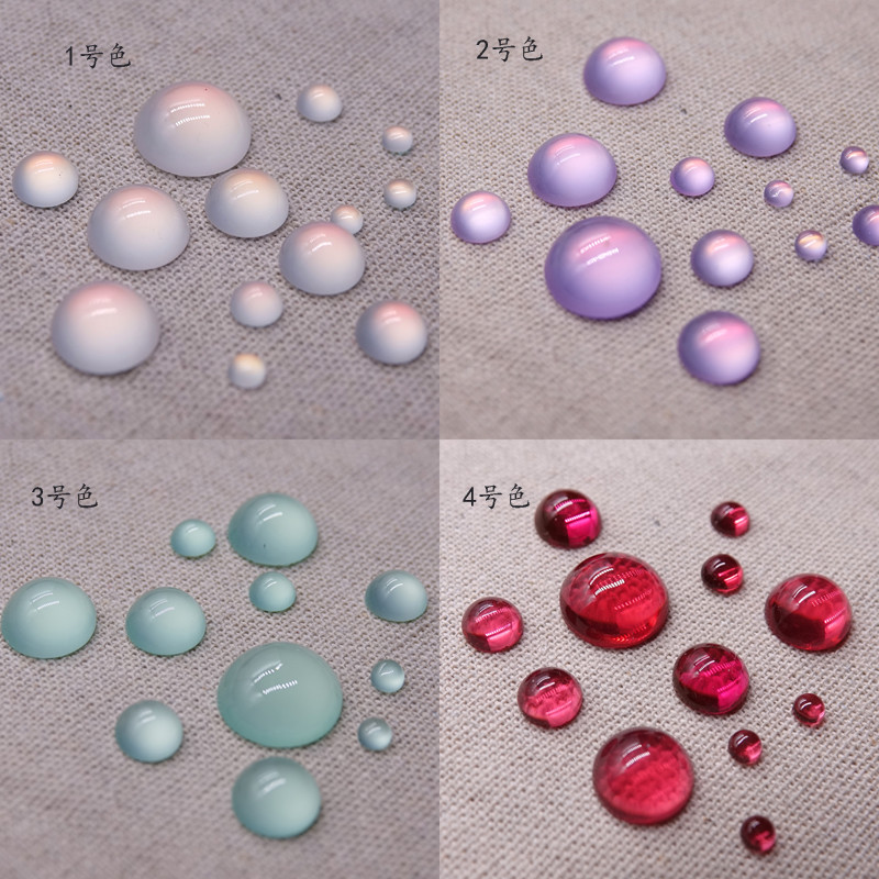 DIY jewelry accessories handmade antique hairpin step rocking gem resin light ring face round