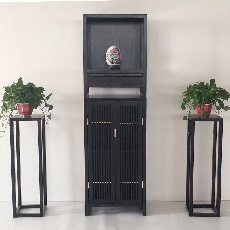 New Chinese-style Buddhist shrine standing cabinet solid wood Buddha cabinet God Ofe God Cabinet Guanyin for Taiwan home shrine burning incense cabinet furniture